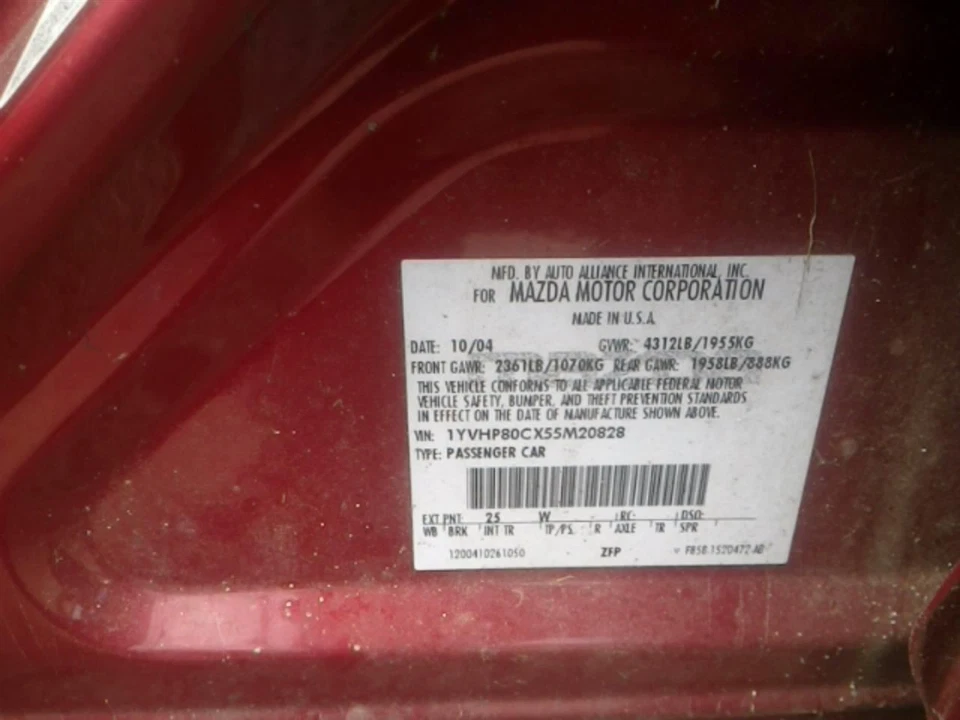 Rear View Mirror Automatic Dimming Homelink Fits 04-08 MAZDA RX8 104914478 - Изображение 2 из 4