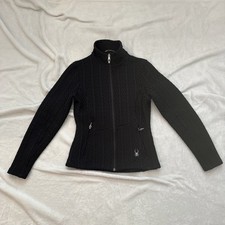 Spyder Women's XS Core Sweater Full Zip Fleece Lined X-Small Black