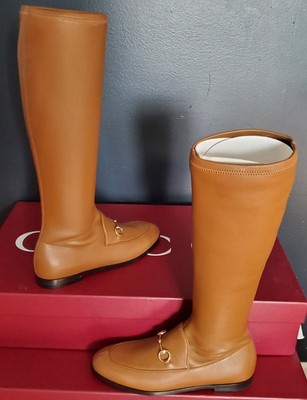 NEW GUCCI WOMEN'S  JORDAAN  HORSEBIT KNEE HIGH BOOT GUCCI 38 (US 8, UK 5)