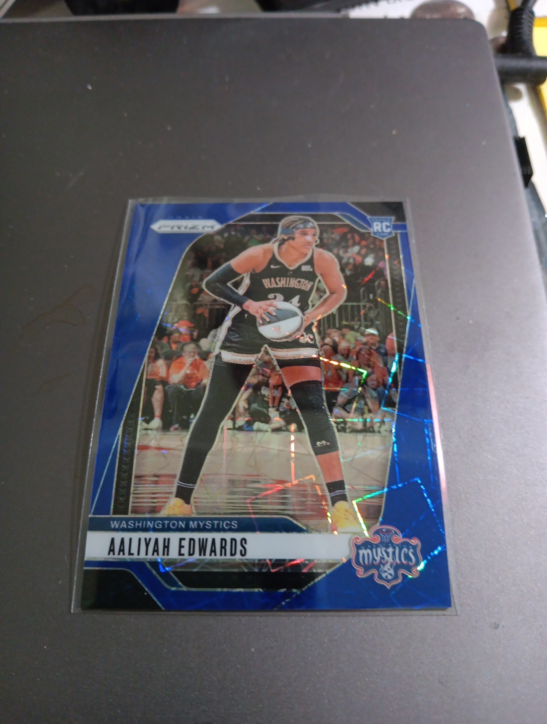 2024 Panini Prizm WNBA - Aaliyah Edwards #70 Blue Velocity Prizm (RC)