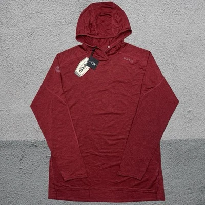 NRS Silkweight Hoodie UPF 50+ Shirt Pullover Sharkskin Fishing Men’s Medium
