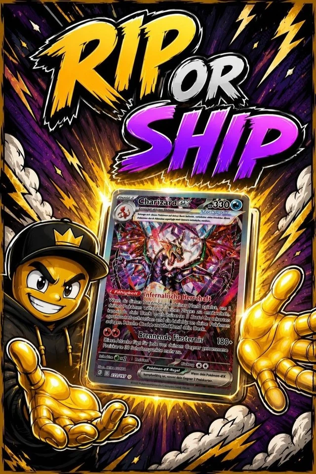 KOR Display RIP or SHIP with Golden HANDS
