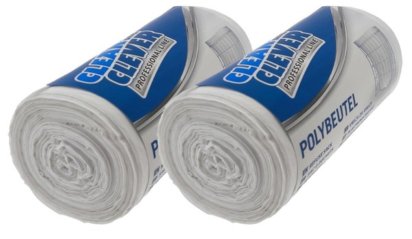 MüLlbeutel Polybeutel Professional Clean And Clever 60-80 L Weiß Abfallbeutel-image