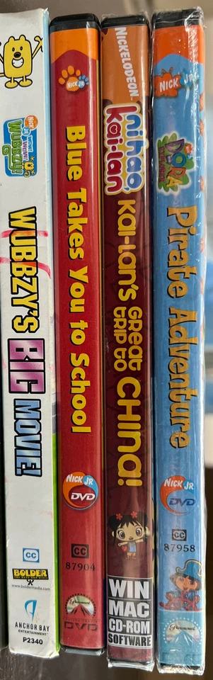 LOT 3x Nick Jr DVDs & 1x CD ROM Dora Wubbzy Blue’s Clues; Ni Hao Kai-Lan CD Game - Image 4 of 4