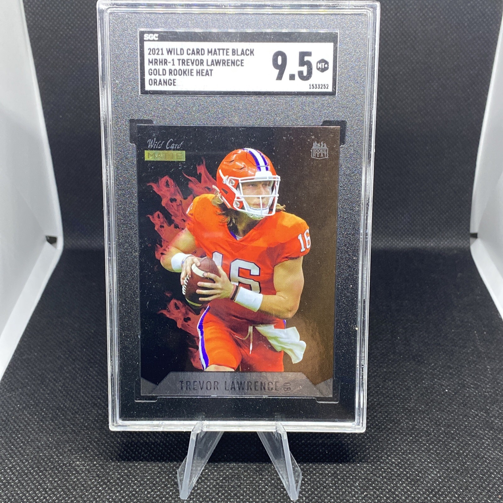 Trevor Lawrence Wild Card Matte Black Rookie Heat #MRHR1 Green