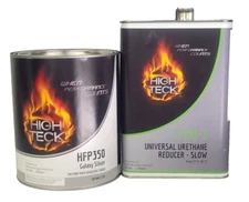 High Teck HFP350 GM 519F Galaxy Silver Basecoat Paint Gallon & Slow Reducer