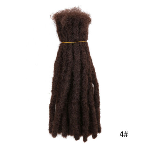 Afro Kinky natürliches Echthaar Dreadlocks Zöpfe Häkeln Flechten Haarverlängerungen - Bild 10 von 24