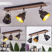 Decken Lampen Holz Vintage drehbar Flur Leuchten Wohn Schlaf Zimmer Beleuchtung