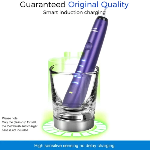 New Charger Glass Cup for Philips Sonicare Diamondclean Electric Toothbrush - Picture 3 of 8