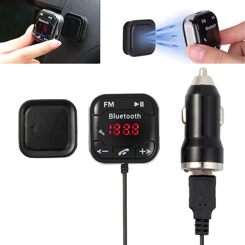 Ricevitore Bluetooth Vivavoce Microfono Audio per Auto Dual USB FM 3.1° Chiamate - Immagine 1