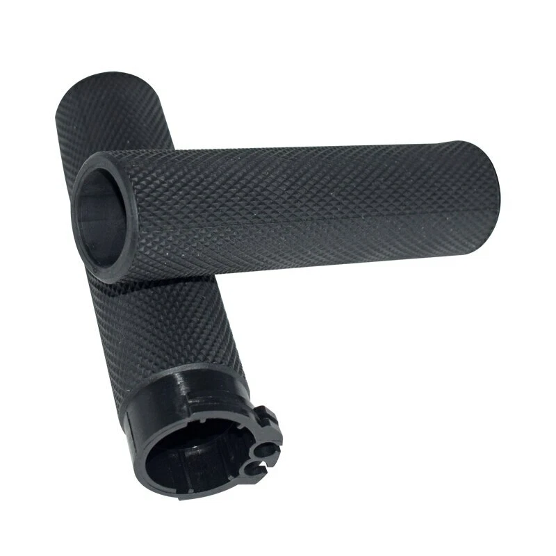 1" Black Handle Bar Hand grips Fit For Harley Touring Sportster XL883 XL1200 - Image 4 of 4