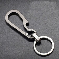 EDC Titanium Alloy Car Keychain Porable Carabiner Key Chain Hanging Buckle Ring