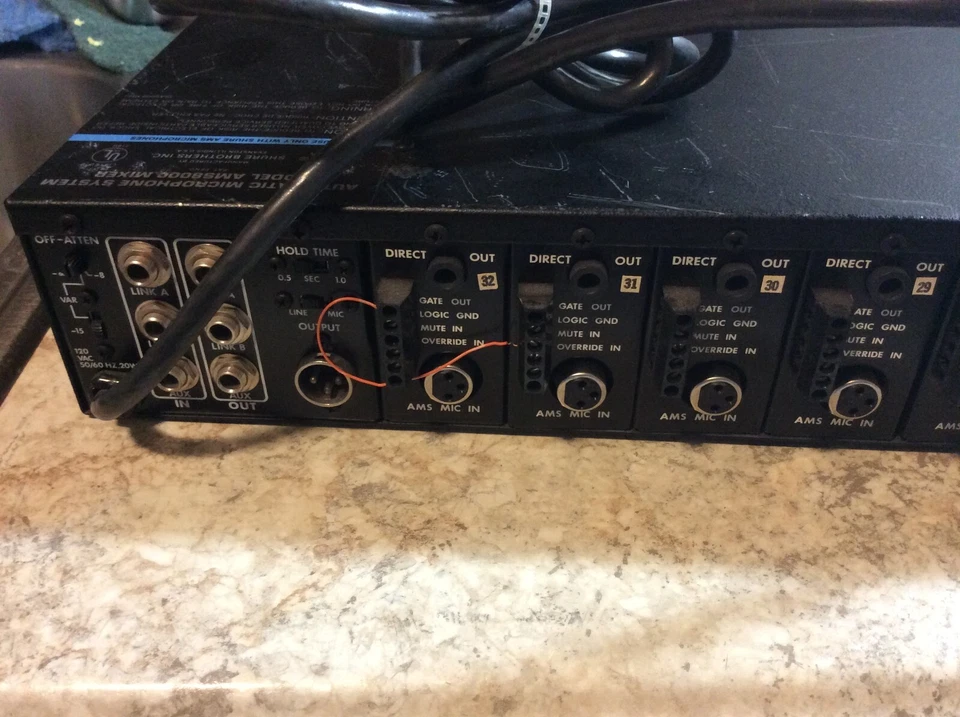 Shure AMS8000 Automatic Microphone System 8 Channel Mixer Auto Conference Mics - Image 3 of 4