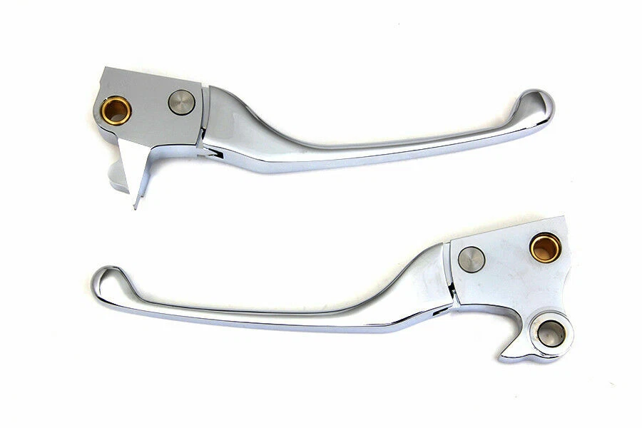 Chrome Adjustable Hand Lever Set for Harley Davidson by V-Twin