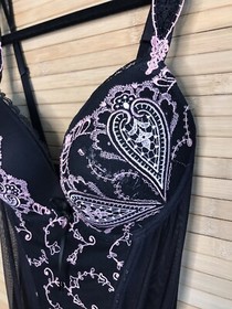 NWT LISE CHARMEL Apprivoise-moi Swarovski Bustier Corset suspender bra sz 32 D