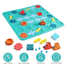 Kids Logical Road Builder Toy Educational Montessori Brain Teasers Puzzles Toys