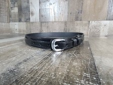Black Leather Belt Hand Tooled SIZE 48" Made In Mexico