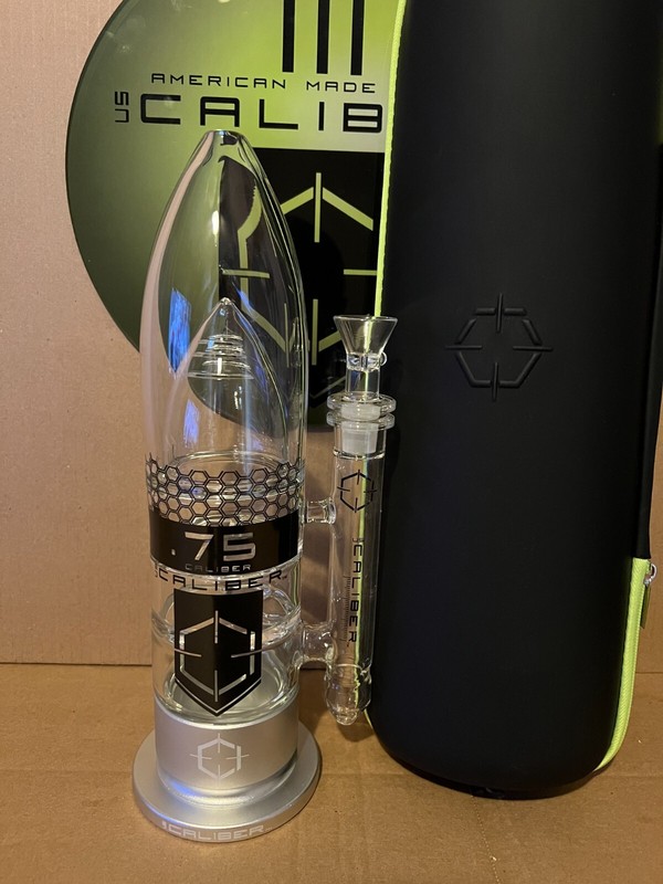 NEW 13" Caliber Glass Water Pipe Bong Hookah USA Made Durable Heavy Thick Piece