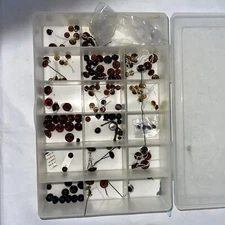 HUGE LOT 45Pairs  GlassTeddy Bear /Doll Craft Eyes, Various Sizes & Colors NEW