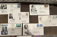 Lot of 6 First Day of Issue Envelopes 1959, 1961, 1972, 1977 Various Events