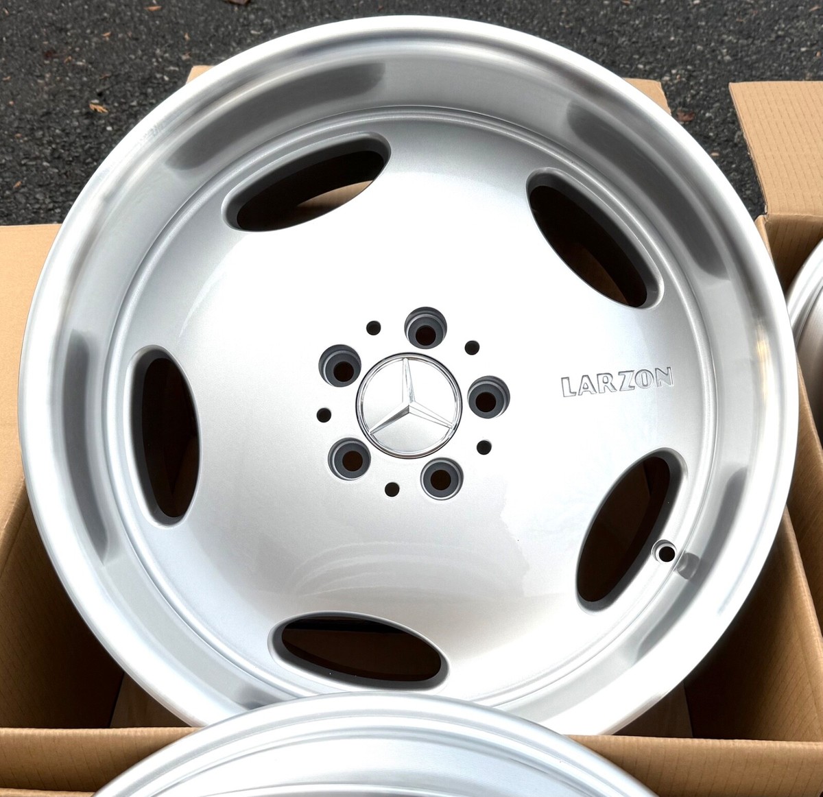 MERCEDES DEEP DISH MONOBLOCK 19 INCH RIMS WHEELS SET4 FIT 129