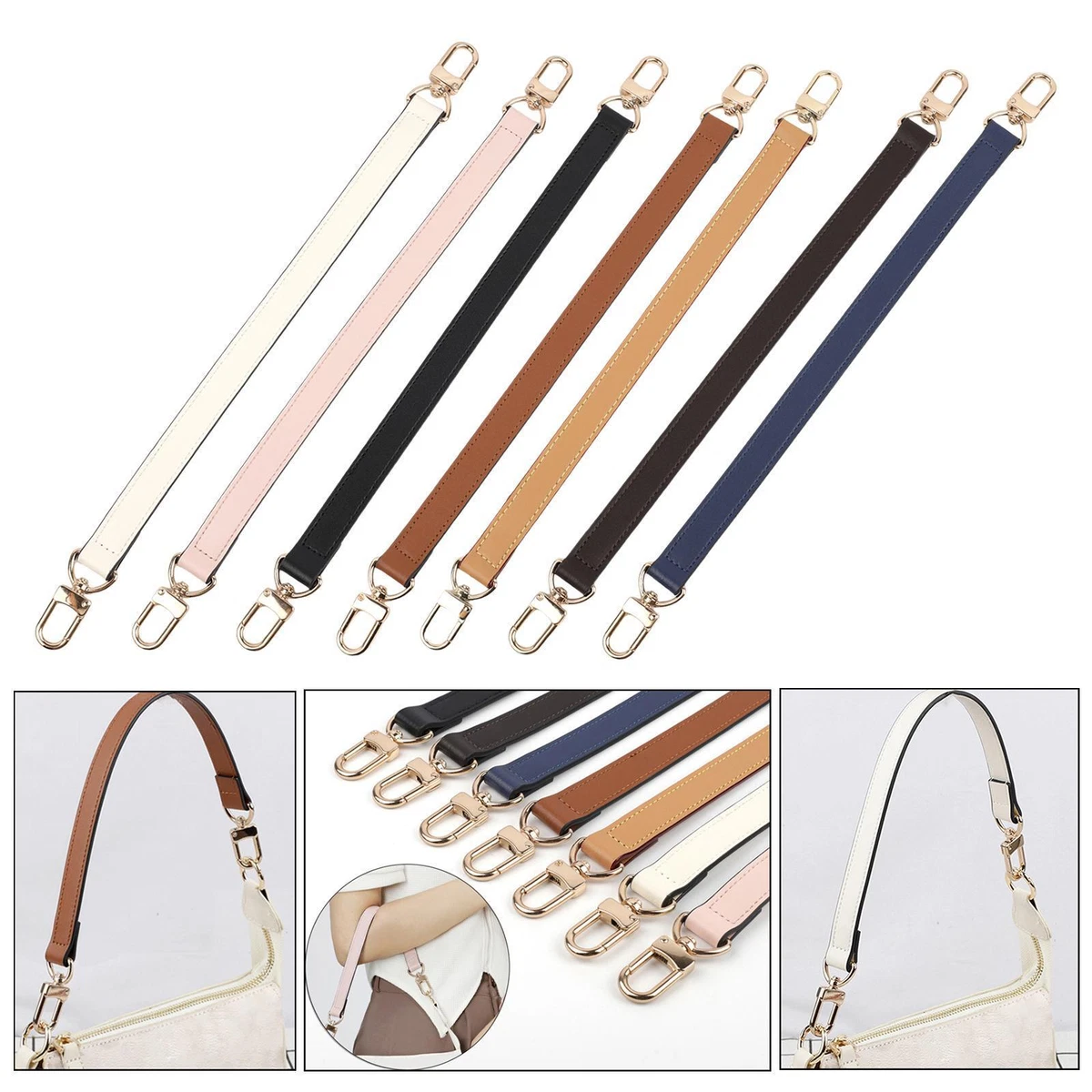 ALLZEDREAM - Cinghia di ricambio per borsa a mano o borsa a tracolla, 5,1 cm di larghezza, regolabile, in pizzo ricamato con paillettes, Spike E Buzz, M
