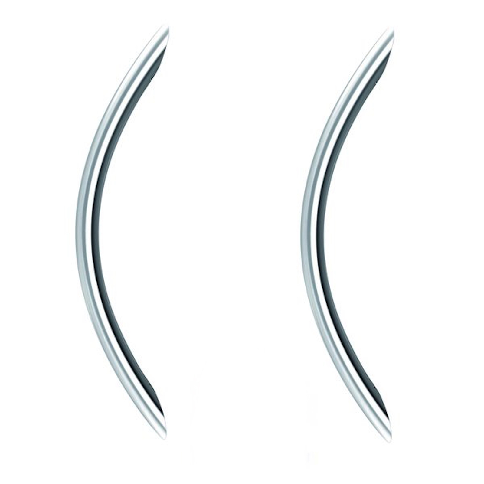 Coppia Maniglioni Acciaio Inox Satinato Portoncini Entrate Locali 3rin Cm 57