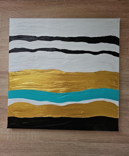 ☆ORIGINAL☆Bild 2st 40x40cm Abstrakte Kunst Strukturbild Acrylbild Handgemalt ☆☆☆ - Bild 7 von 8