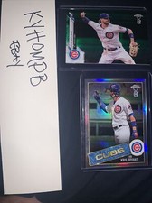 Topps Chrome Ben Baller Kris Bryant Green Refractor 47/99 And 1985 Insert Cubs