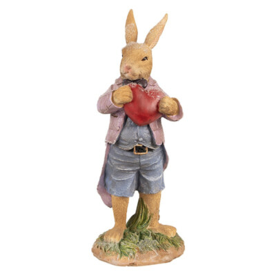 Clayre Eef Osterhase Osterdeko Hasenmann Herz Ostern 20x8x7 cm