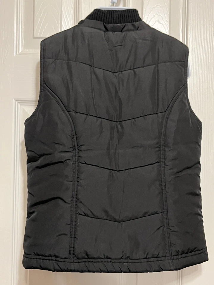 Chaleco Justice Puffer Chaqueta Sin Mangas a Presión con Cremallera - Niñas Talla S Pequeña 10 - Usado en Excelente Condición Foto 4 de 4