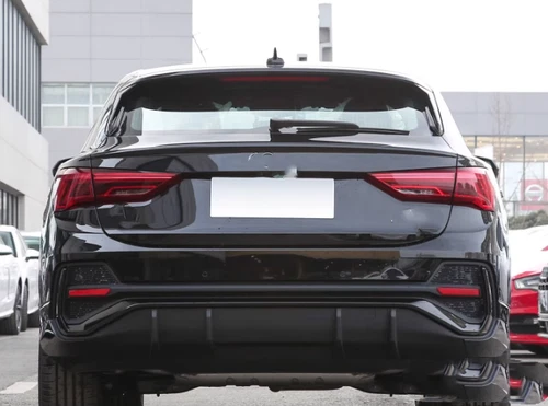 Black ABS For 2020-2023 Audi Q3 Sportback Rear Bumper Trim Strip Replace 3Pcs - Picture 6 of 7