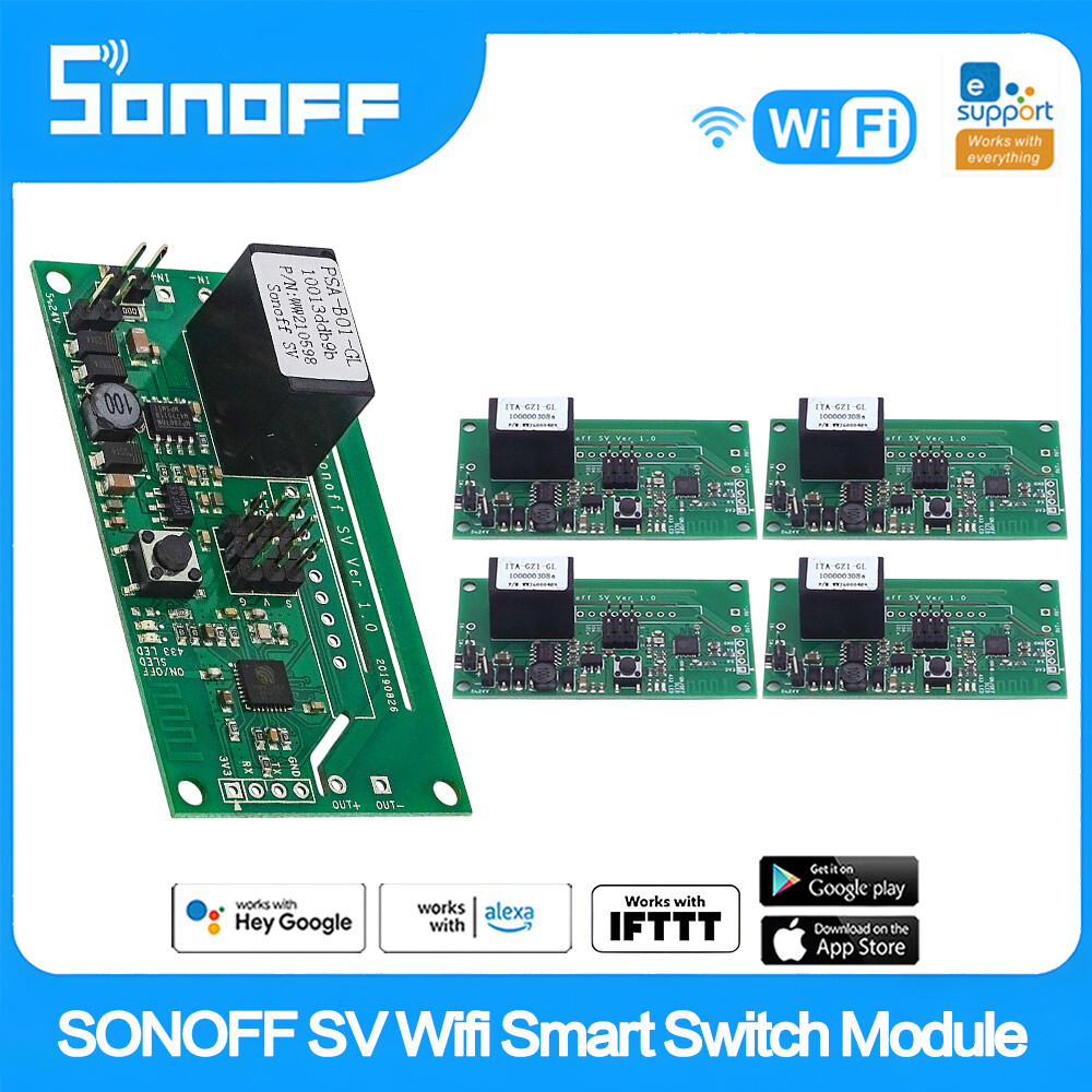 SONOFF SV Wifi Smart Switch Safe Voltage 5-24V Wireless Smart Home Relay Module