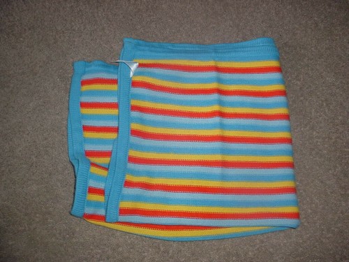 Honey Bunny 100% acrylic baby blanket euc