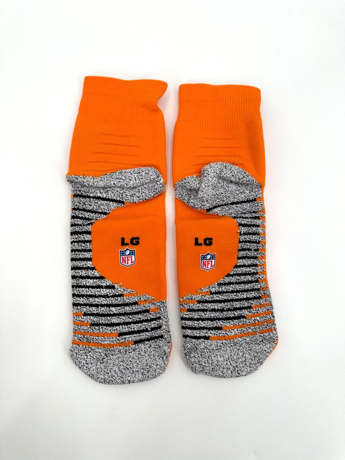 MIAMI DOLPHINS TEAM ISSUED NIKE ORANGE COLOR RUSH LOW ANKLE SOCKS SZ XX-LARGE