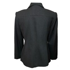 Valerie Stevens Wool Blend Blazer Petites Size 8P Black