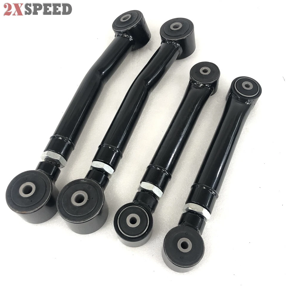 4 PCS Set 93-98 Grand Cherokee 98-06 Wrangler Lower +Rear Upper Control Arm - Image 3 of 4