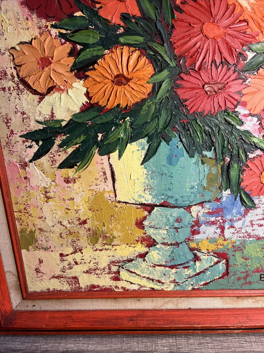 絵画 Oil painting of beautiful flowers. Amazon.com: ZMHZMY Digital Oil Painting Artwork,Beautiful
