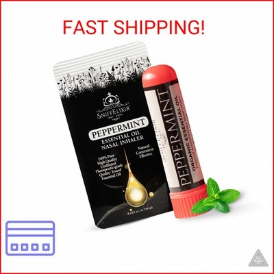 Peppermint Oil Aromatherapy Nasal Stick Vapor Inhaler for Migraine Relief - Naus