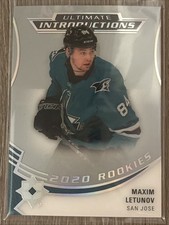 2020-21 Ultimate Collection Ultimate Introductions #UI34 Maxim Letunov 2020 RC A