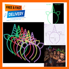 Glow in the Dark Unicorn Headbands Party Favors for Birthday Halloween Children