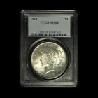 1923$1 Silver Peace Dollar -PCGS MS64- Free Shipping USA