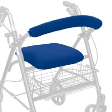 Top Glides Universal Soft Rollator Walker Seat and Backrest Blue ONLY Covers NEW
