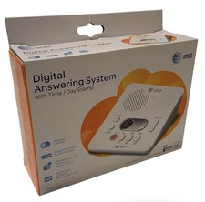 AT T 1740 Digital Answering System With Time and Day Stamp - White - Tested