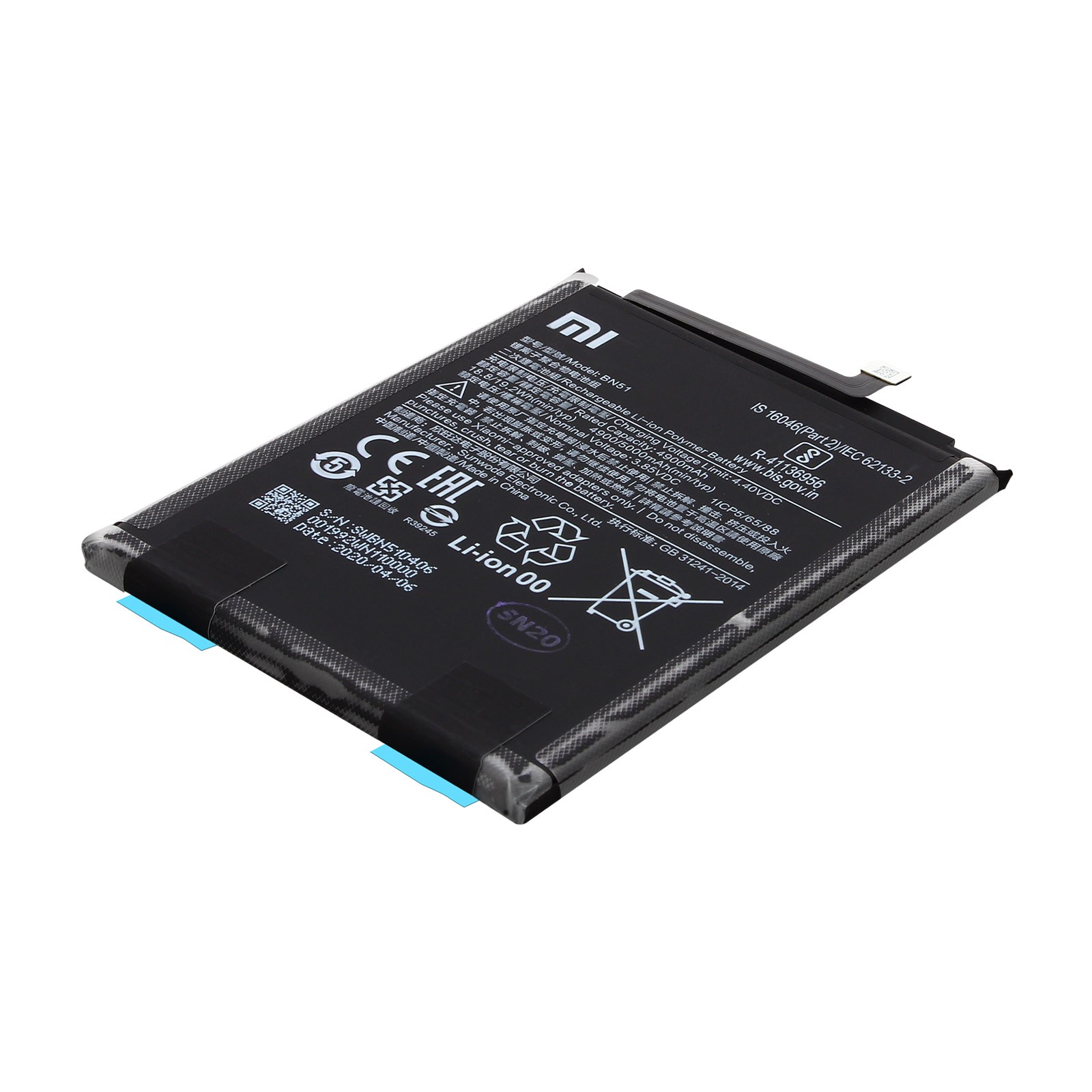 Batteria pour Xiaomi Redmi 8 résout baisse autonomie cellule BN51 4900mAh