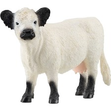 Image of Schleich Farm World Galloway Cow Animal Figure Farm Toy 13960