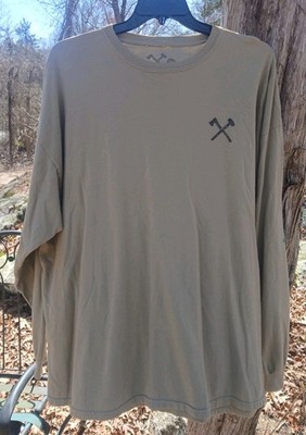AAR All American Roughneck Mens Long Sleeve T-Shirt Simple Axe Gun Logo 3XL