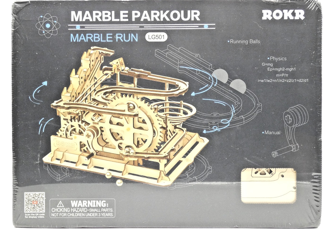 ROKR Marble Parkour - Marble Run (3D Wooden Puzzle)LG501 New/Sealed Fun Learning