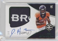 2018 Panini Limited Emerald Spotlight /5 DaeSean Hamilton #158 Patch Auto oh1