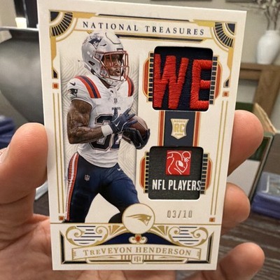 Panini National Treasures 2025 Treveyon Henderson RC Patch Holo Gold #10 /10 